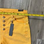 Tractr Yellow High Waist Denim Shorts NWT Size 6 Photo 7