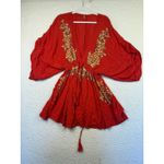 Free People Pretty Pineapple Dress Wide Sleeve Kimono Cover Up Womens Size XS Photo 1