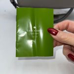 Kate Spade  Nylon Tote Bag Shoulder Crossbody Grey Silver Hardware Photo 4