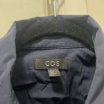 COS  Navy Blue Collared Shirt Dress Size 4 US Photo 2