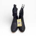 Charles Albert  Navy Western Cowboy Ankle Boots Vegan Leather Womens Size US 8 Photo 2