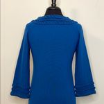 Etcetera  Blue Knee-Length Sweater Dress Size Medium Photo 7