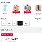 Grace Karin Grace Karen silver sequined cocktail dress. Photo 2