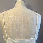 Vintage City Unltd ivory cream V neck camisole with lace hem and split sides Size M Photo 8