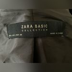 ZARA  Pinstripe Blazer Black Double Breasted Gold Buttons Tailored Old Money Photo 13