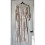 Vintage Lorelei Rosebud Print Full Length Robe w/Sash Photo 2