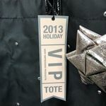 Bath & Body Works  Zippered Tote Bag In Black with Silver Studs and Silve… Photo 3