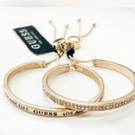 Guess Gold Crystal Slider Bracelets Photo 0