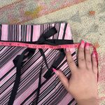 No boundaries vintage y2K pink and black stripped skirt size 5 with bow detail Photo 4