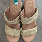 Beach By Matisse Tan Straw Women's Sandals Nwt Sz 8 Photo 0