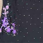 ROAMANS dress semi formal 16W black purple sequins embroidery fairy whimsical Photo 10
