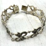 JACK JUDITH sterling silver marcasite bracelet, 23.7g Photo 4