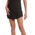 Chaser  Ribbed Stretchy Mini Dress – Size Small (Charcoal Black) Photo 0