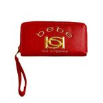 Bebe NWOT Kayla Zip Around Wallet, Ruby Red Photo 0