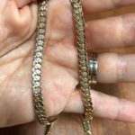 Vintage Gold Tone Flat Chain Necklace 30” Photo 3