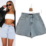 White Fox Boutique White‎ Fox Boutique Hurt Feelings Denim Shorts Powder Blue Wash Size XXS Photo 1