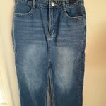 Midi Denim Skirt Size M Photo 0