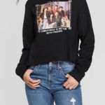 Black Crew Neck Long Sleeve Friends Graphic Holiday Sweatshirt Size XS Photo 0