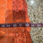 Bella Canvas Orange and Pink Ombré Tunic Top Hoodie Pullover Lace Hem Floral Pattern XL Photo 9