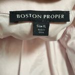 Boston Proper Pastel Embroidered Mesh Three Quarter Sleeve Hip Length Duster XL Photo 8