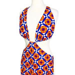 We Wore What Revolve Cowl Back Cut Out Geometric Print Maxi Dress Size XL NWT Photo 8