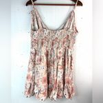 Prince & Fox XL Boho Floral Babydoll Smocked Dress/ Top with Spaghetti Straps Pink Photo 1