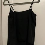 Melrose and Market  Black Lace Inset Layering Cami Tank Top Size XSMALL NWT Photo 6