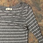 Forever 21  small white & grey striped long sleeve Photo 1