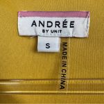 Andree by Unit Women’s  Mustard Ruffle Sleeve Dress Size Small Photo 5