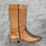 Lands' End Lands’ End Women’s Blakeley Tall Riding Boots in Cognag Pebbled Leather 10D Photo 5