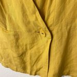 Ashley Stewart  Yellow Linen Blend Vest Tank Waistcoat Plus Size 16W Photo 1