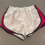 Nike  Dri FIT Running‎ Shorts Womens Medium White Pink Black Athletic Gym Photo 0