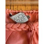 Alice + Trixie Romper Womens Medium Coral Strapless Braided Neck Made USA Tassel Pink Photo 1