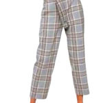 Wilfred Aritzia  Plaid Tie Belt Trouser Pants Sz 4 Academia Preppy Career‎ Office Photo 0