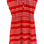 Old Navy Dress extra small, red and white striped sheer lined dress Photo 0