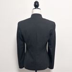 Escada Gray Wool Blend Gold Tone Zipper V Neck Mandarin Collar Blazer Jacket 34 Size undefined Photo 5