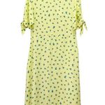 Faithfull the Brand NWT  Emilia Luda Lemon Yellow Floral Midi Dress Size Large /8 Photo 3