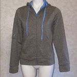 Lauren James NWT  preptec zip hoodie gray blue sm Photo 0