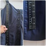 Nordstrom Signature Navy Blue Cotton Pocket Midi Sun Dress Size 4 Loose Hem Photo 6