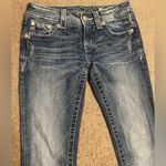 Miss Me  Buckle Boot Cut Denim Washed Jeans Embellished Crystal Pockets Photo 5