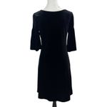 Old Navy  Black Velvet Bell Sleeve V-Neck Dress Size Small Photo 1