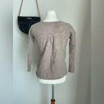 Griffen Soft Cashmere Tan Sweater, Size Medium Brown Photo 1