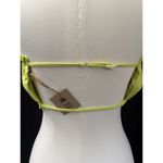 FP Toast Swim Ruffle Bandeau Daiquiri Green/Yellow Sz M Green Size M Photo 2