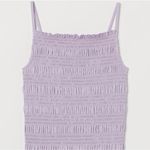 H&M  lavender Purple Tiered Ruched Tank Top Photo 1