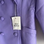 Vintage 80’s NWT Tower Hill Purple Triple Breasted Blazer Size 14 Photo 3