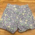 ZARA  Floral High-Waisted Denim Shorts Photo 3