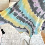 Vintage Havana Multi Swirl Tie Dye Reverse Burnout Thermal Top Size S Photo 3