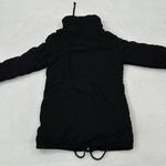 Black Comfy Winter Mid Length Thick Warm Faux Fur Lined Jacket Coat Women’s S Photo 11