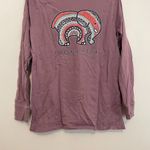Ivory Ella  Lilac Lavender Purple Double Sided Pocket Long Sleeve Graphic Tee S Photo 12