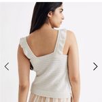 Madewell Crocheted Ruffle-Strap Sweater Tank X-Large Photo 2